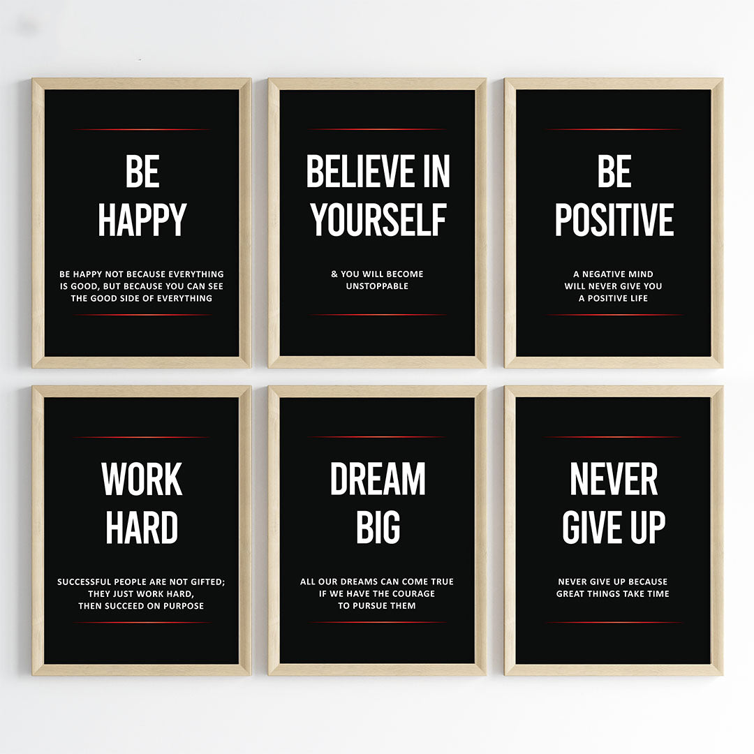 Daily Inspiration for Success Wall Art (Framed)