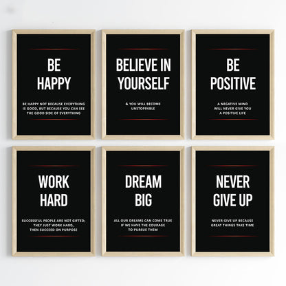 Daily Inspiration for Success Wall Art (Framed)