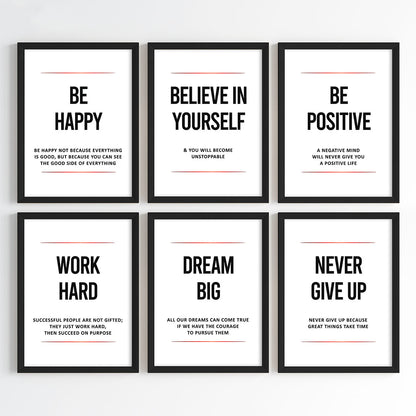 Daily Inspiration for Success Wall Art (Framed)