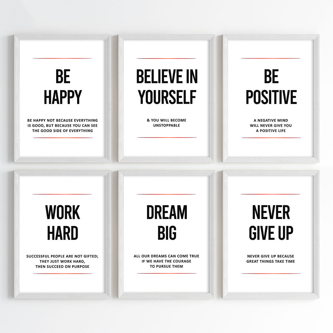 Daily Inspiration for Success Wall Art (Framed)