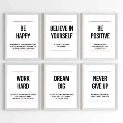Daily Inspiration for Success Wall Art (Framed)