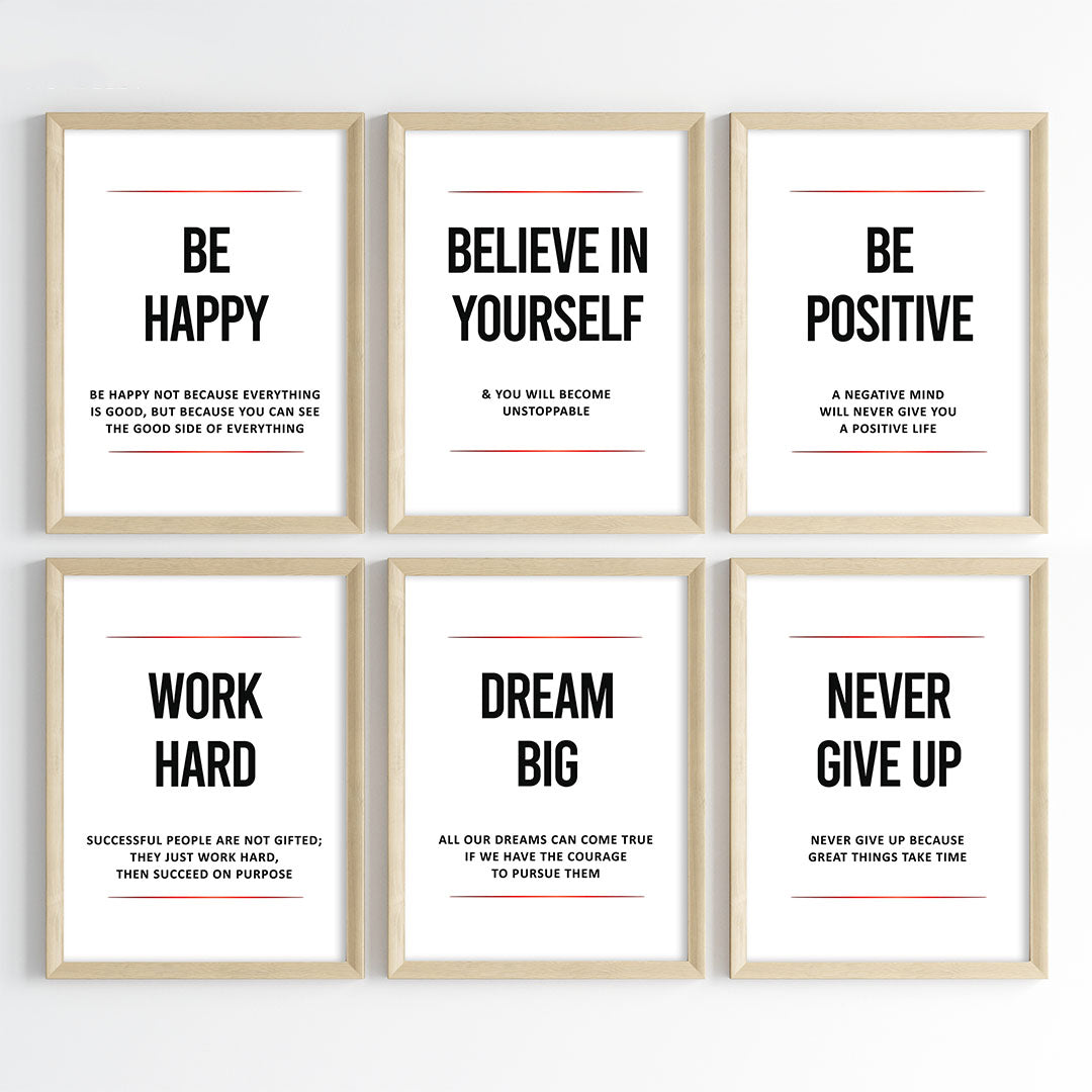 Daily Inspiration for Success Wall Art (Framed)