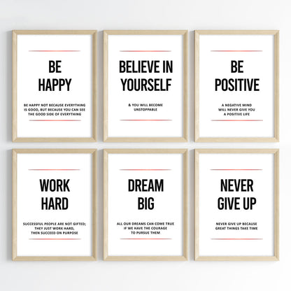 Daily Inspiration for Success Wall Art (Framed)