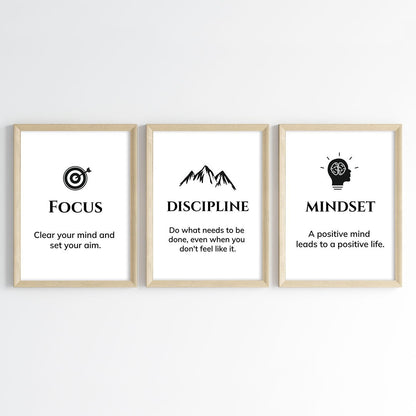 Daily Success Quotes Wall Art (Framed)