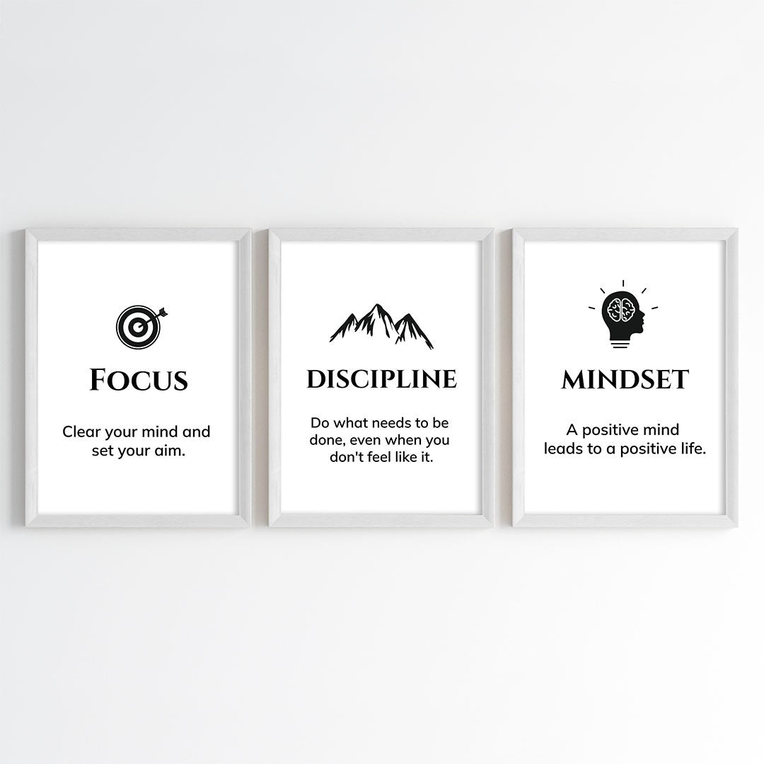 Daily Success Quotes Wall Art (Framed)