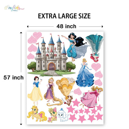 Disney Princess Castle Personalized Wall Stickers