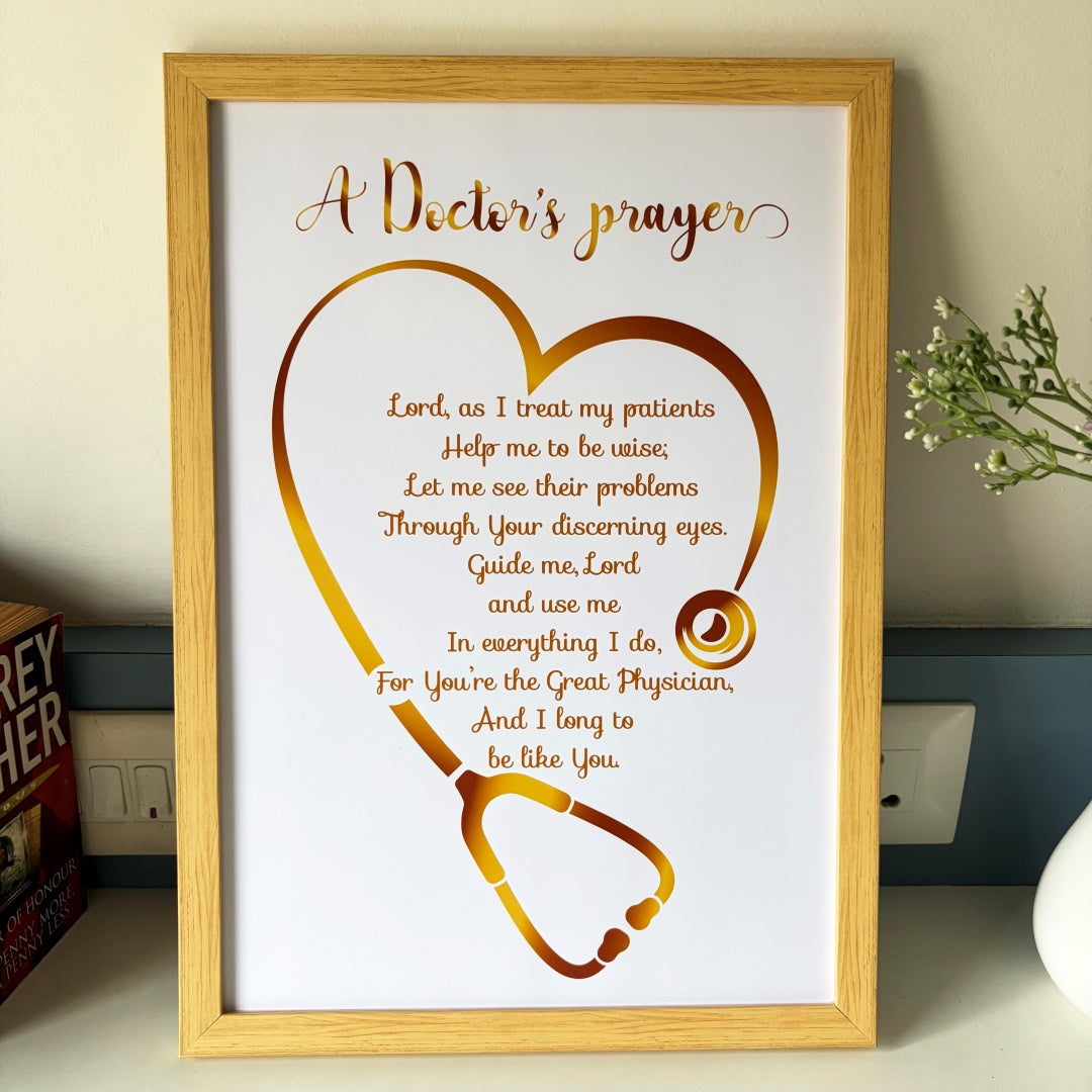 A Doctor’s Prayer Wall Art (Framed)