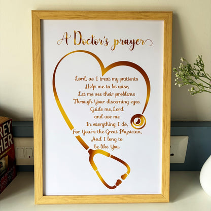 A Doctor’s Prayer Wall Art (Framed)