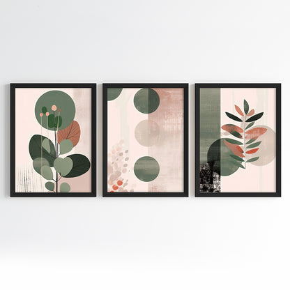 Earthy Botanicals Wall Art (Framed Set of 3)