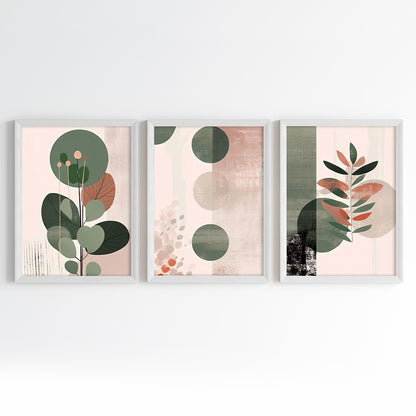 Earthy Botanicals Wall Art (Framed Set of 3)