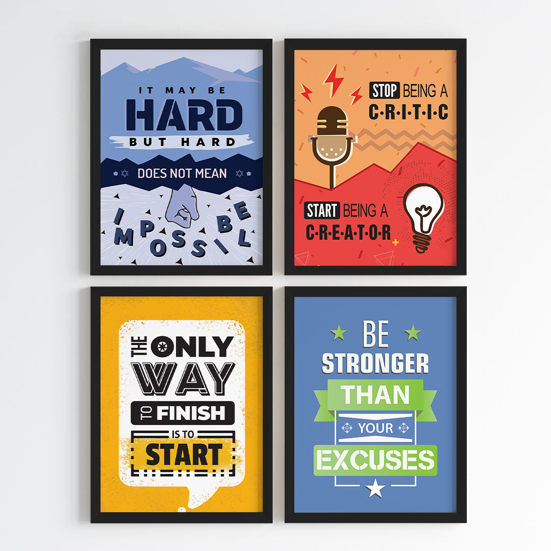 Everyday Empowerment Wall Art (Framed Set of 4)