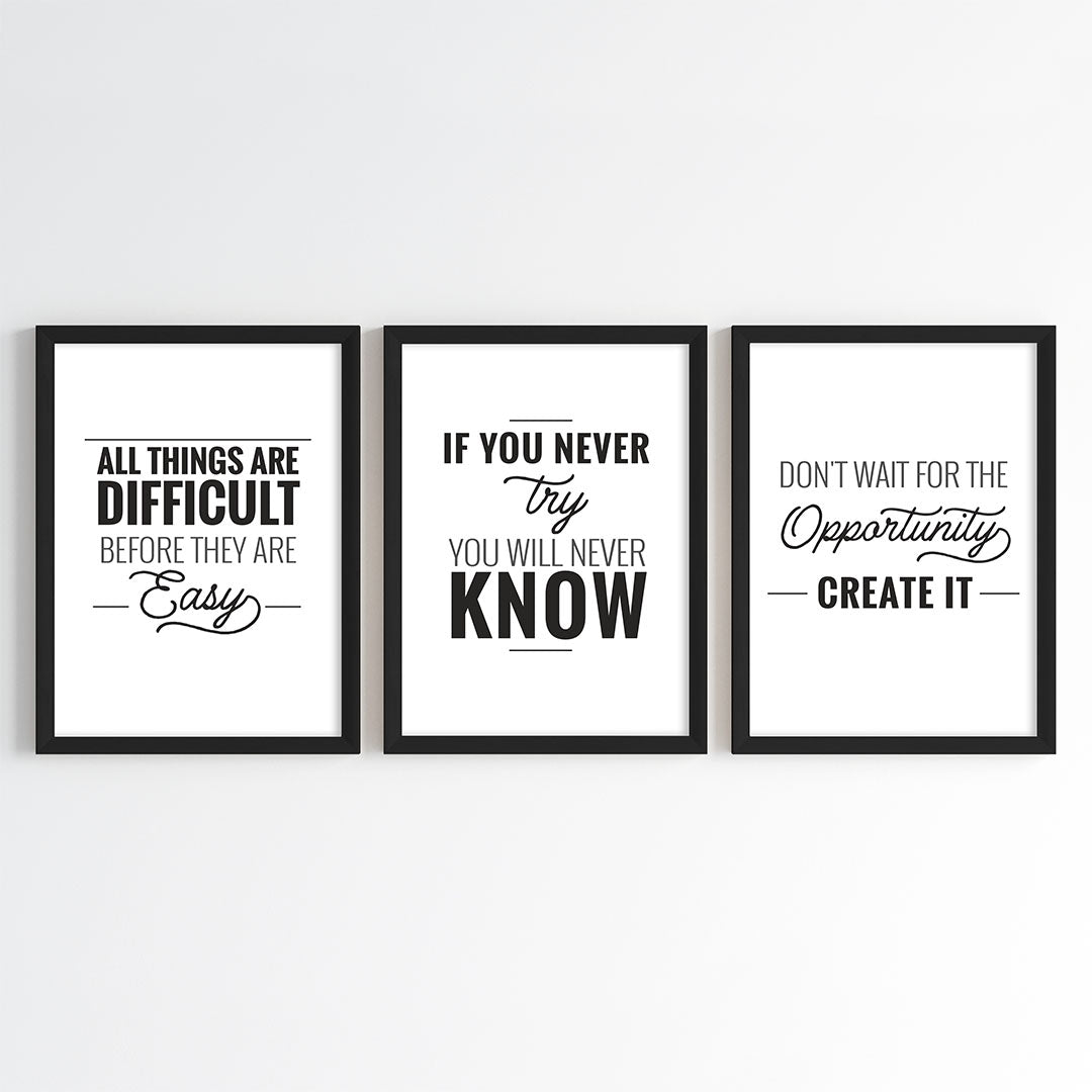 Everyday Inspiration Wall Art (Framed)