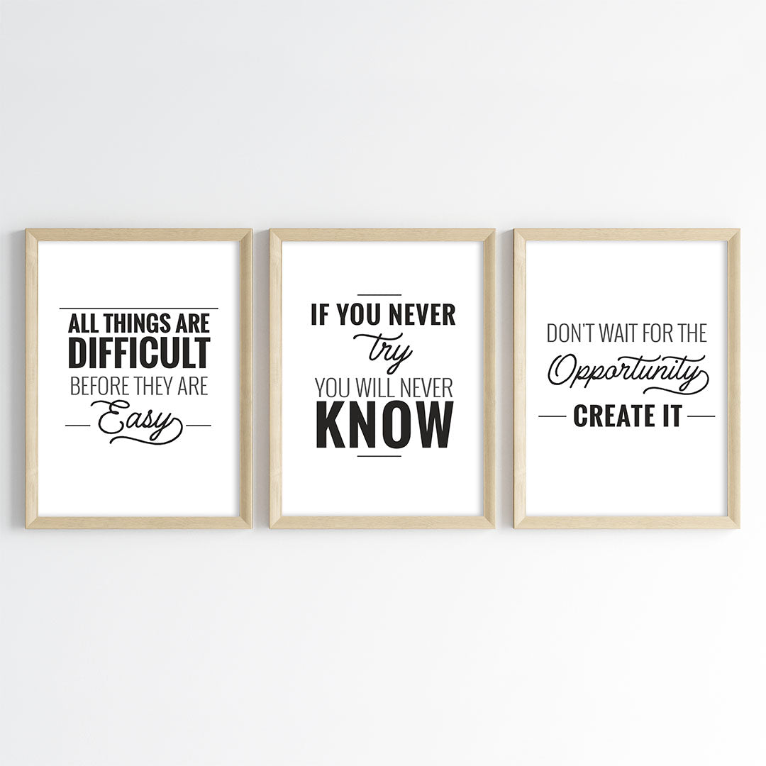 Everyday Inspiration Wall Art (Framed)