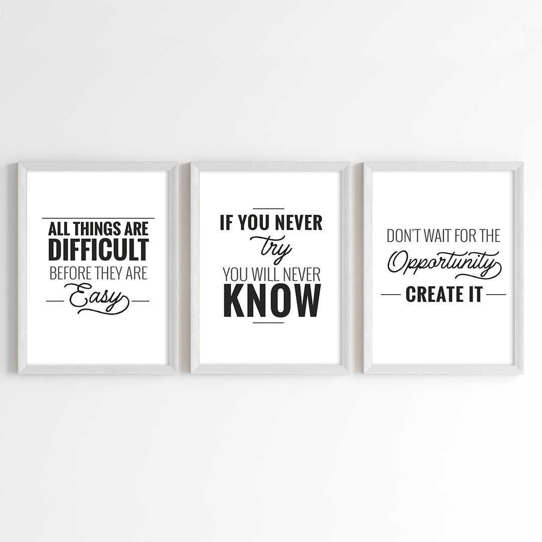 Everyday Inspiration Wall Art (Framed)