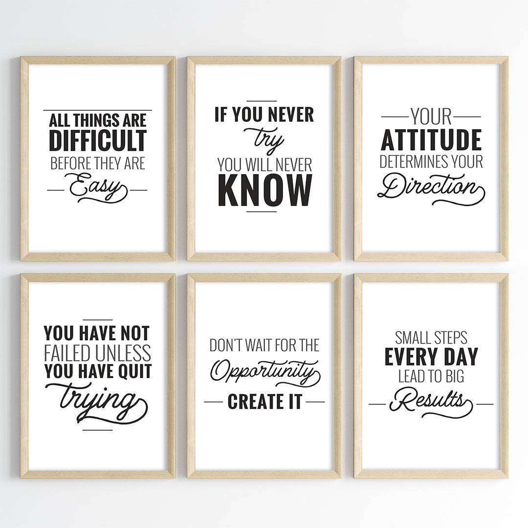 Everyday Inspiration Wall Art (Framed)