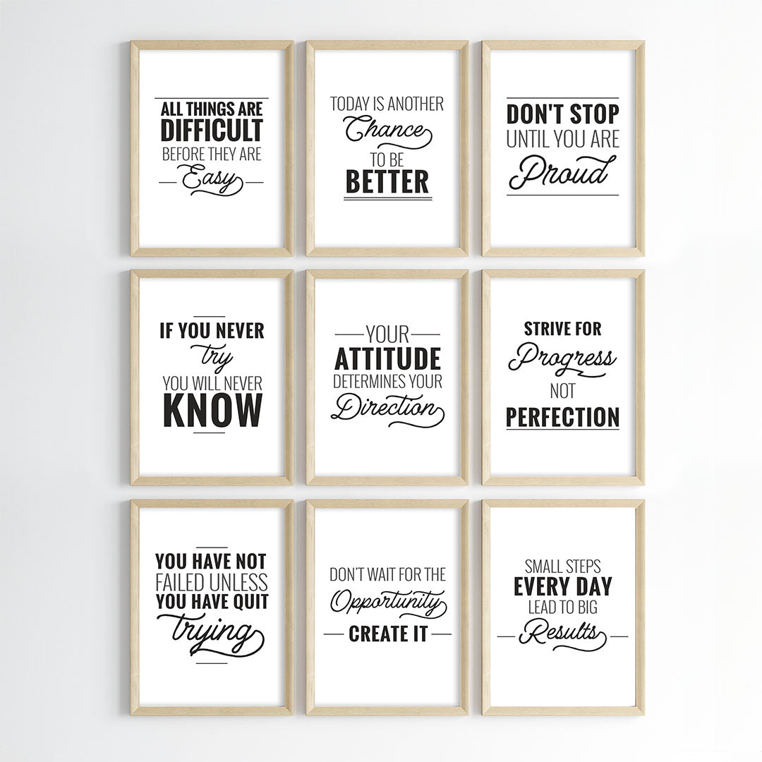 Everyday Inspiration Wall Art (Framed)