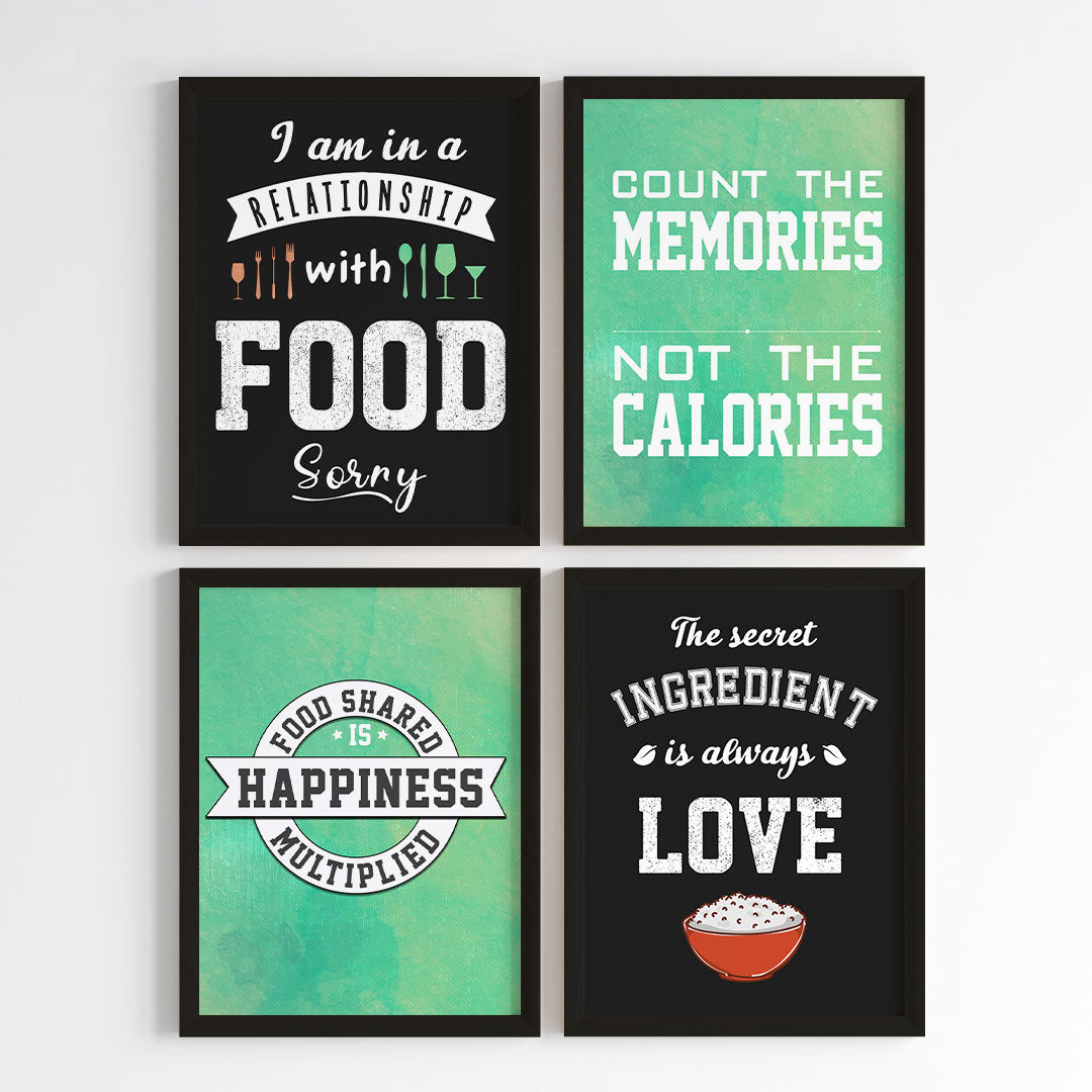 Food is Happiness Wall Art (Framed)