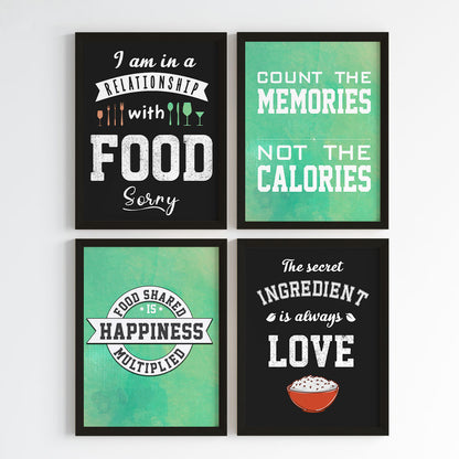 Food is Happiness Wall Art (Framed)