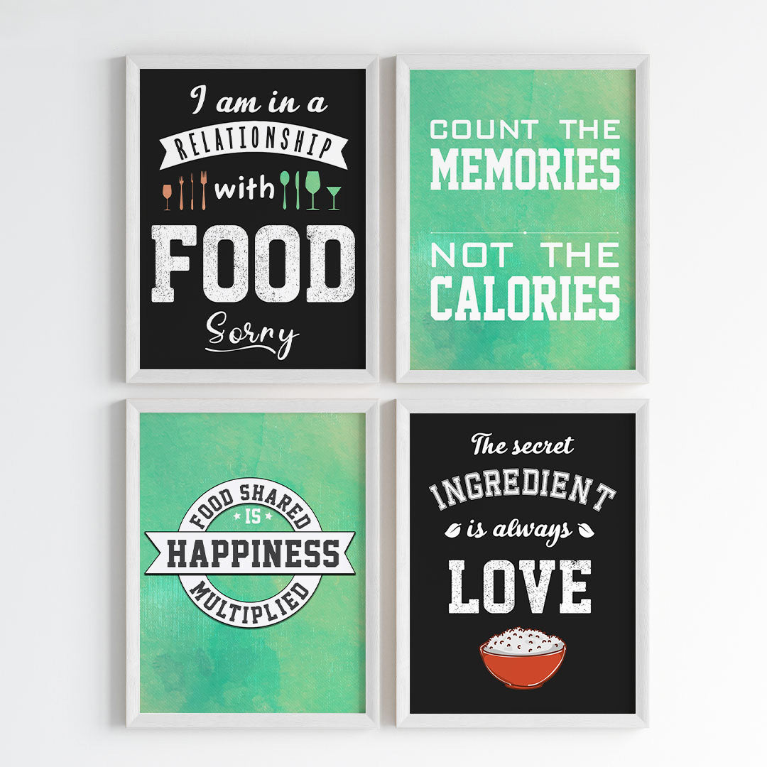 Food is Happiness Wall Art (Framed)