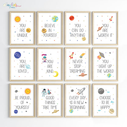 Growth Mindset Affirmations Wall Art (Framed)