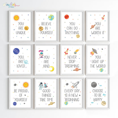 Growth Mindset Affirmations Wall Art (Framed)