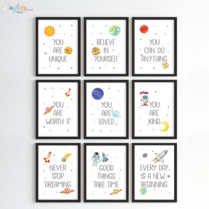 Growth Mindset Affirmations Wall Art (Framed)