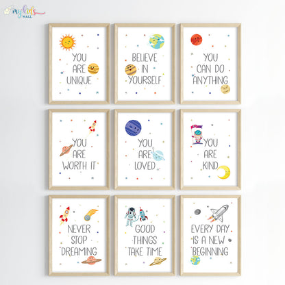Growth Mindset Affirmations Wall Art (Framed)