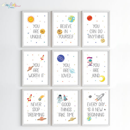Growth Mindset Affirmations Wall Art (Framed)