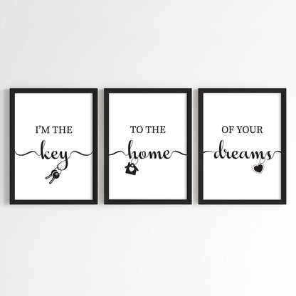 Home of Dreams Realtor Wall Art (Framed Set of 3)