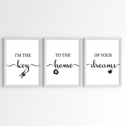 Home of Dreams Realtor Wall Art (Framed Set of 3)