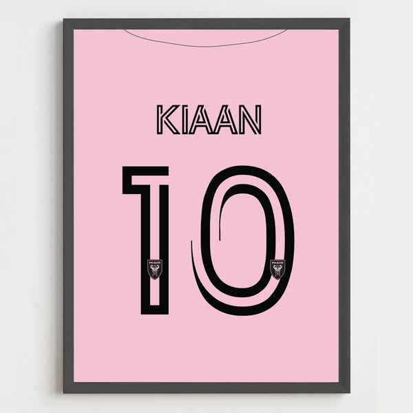 Load image into Gallery viewer, Jersey Themed Personalized Name Wall Art (Framed)
