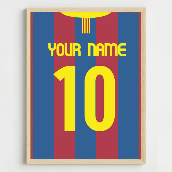 Load image into Gallery viewer, Jersey Themed Personalized Name Wall Art (Framed)

