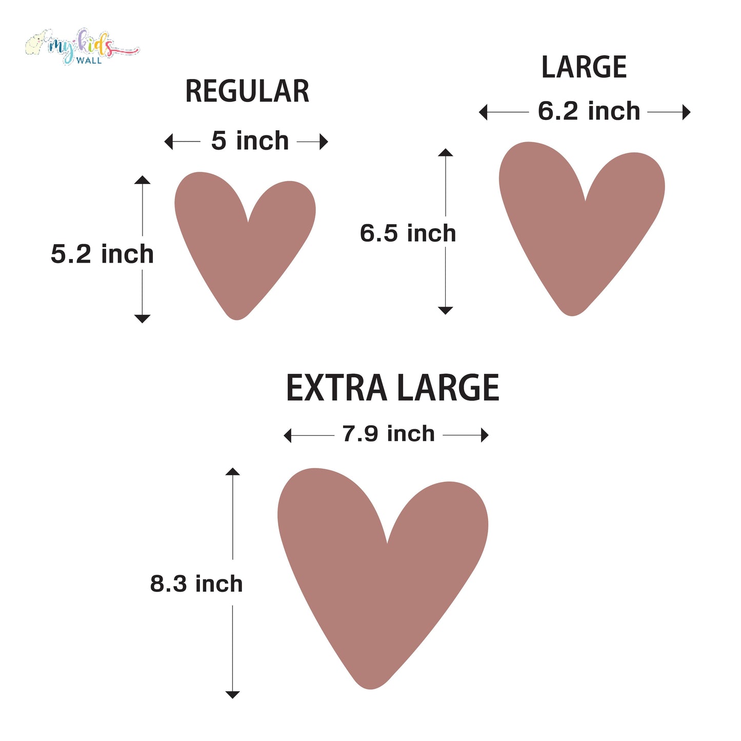 Little Love Hearts Personalized Wall Stickers
