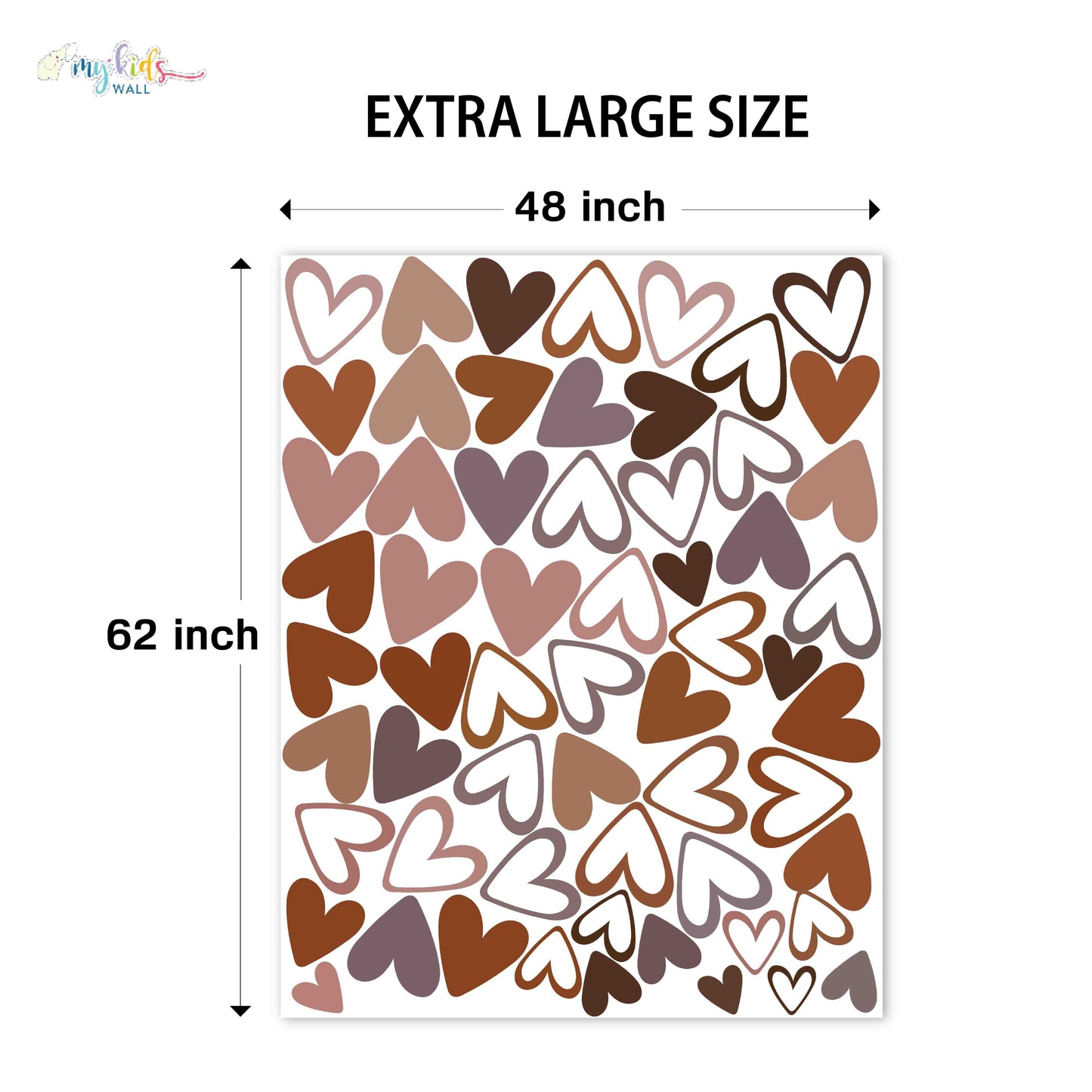 Little Love Hearts Personalized Wall Stickers