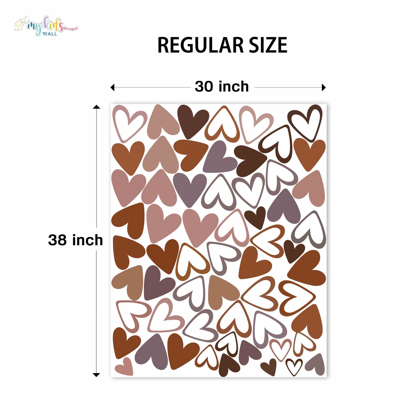 Little Love Hearts Personalized Wall Stickers