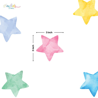 Magical Stars Wall Stickers size