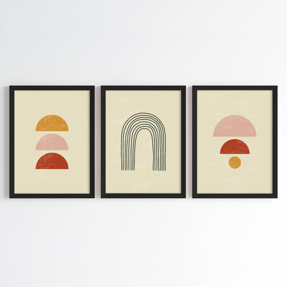 Minimal Arches Wall Art (Framed Set of 3)
