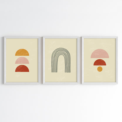 Minimal Arches Wall Art (Framed Set of 3)