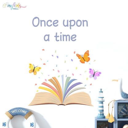 Once Upon a Time Storybook Personalized Wall Stickers