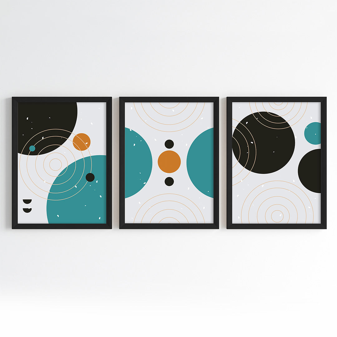 Orbit Flow Wall Art (Framed Set of 3)