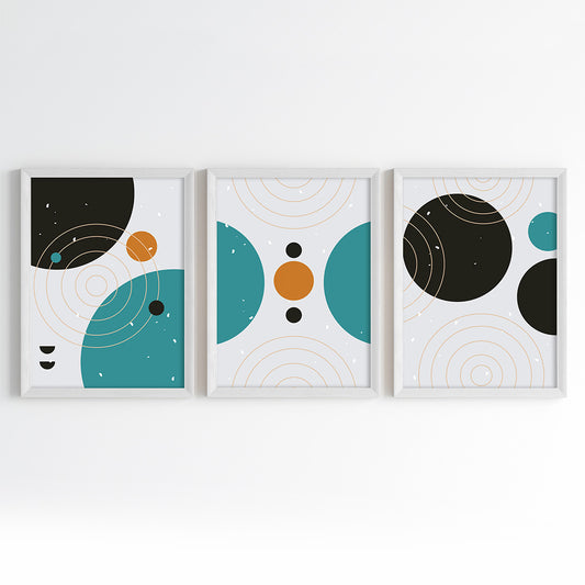 Orbit Flow Wall Art (Framed Set of 3)