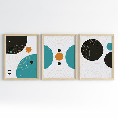 Orbit Flow Wall Art (Framed Set of 3)
