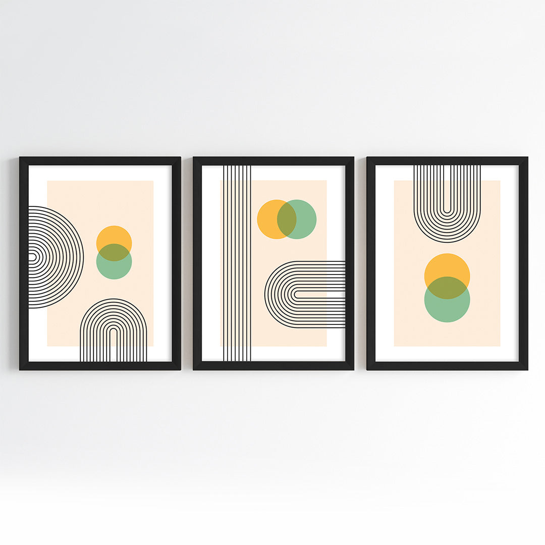 Orbital Fusion Wall Art (Framed Set of 3)