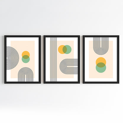 Orbital Fusion Wall Art (Framed Set of 3)