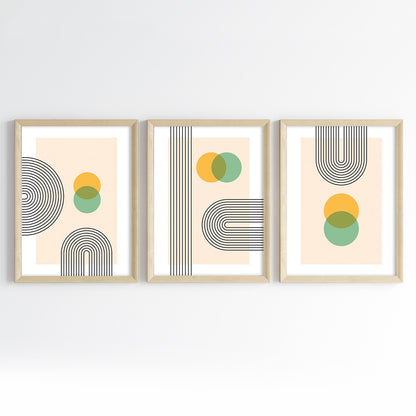 Orbital Fusion Wall Art (Framed Set of 3)