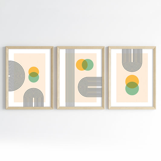 Orbital Fusion Wall Art (Framed Set of 3)