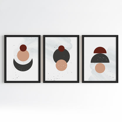 Orbital Geometry Wall Art (Framed Set of 3)