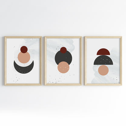 Orbital Geometry Wall Art (Framed Set of 3)