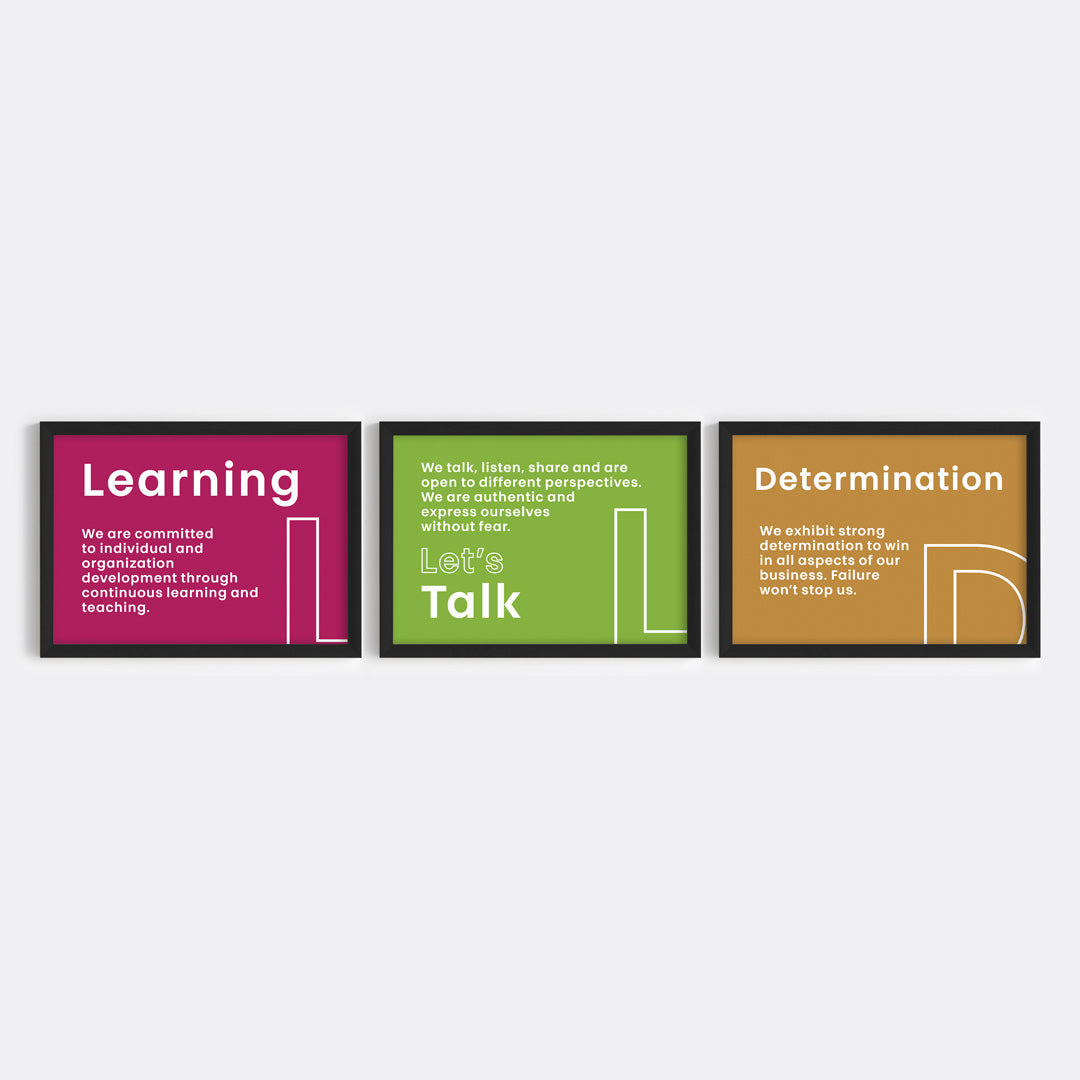 Our Core Beliefs Wall Art (Framed)