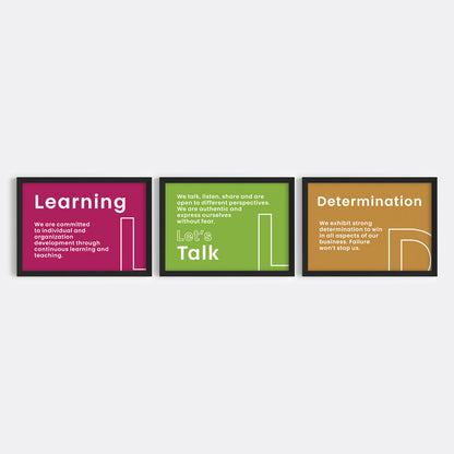 Our Core Beliefs Wall Art (Framed)